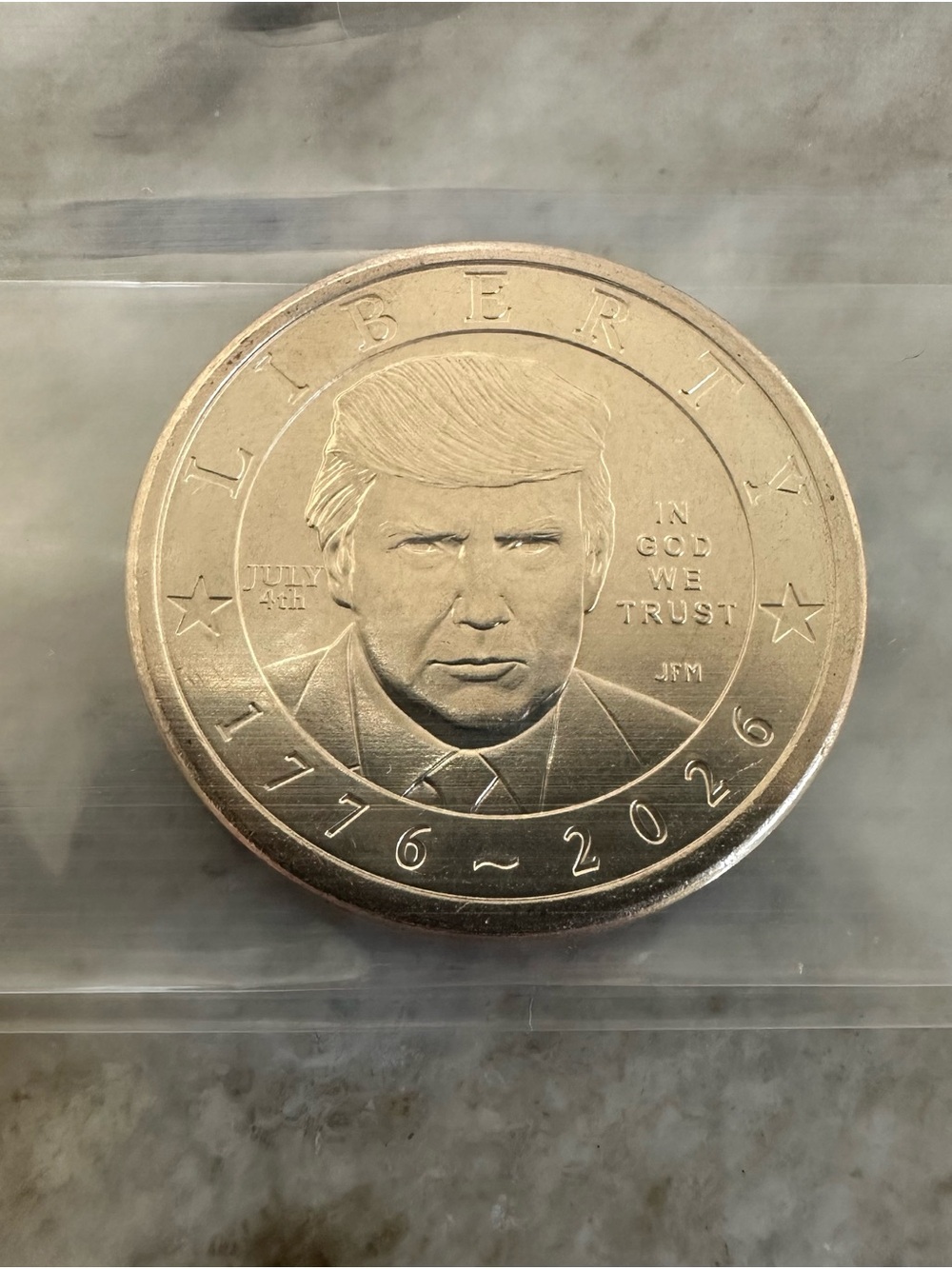 Rare 2026 Donald Trump $1 coin July 4th privy mark